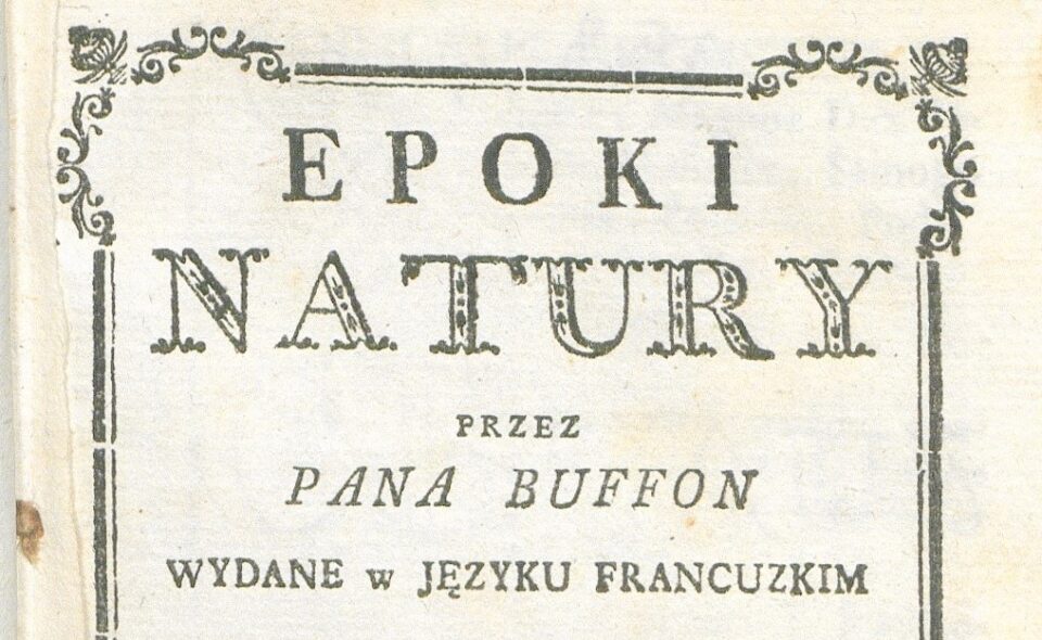 „Epoki natury”,  Warszawa, 1786