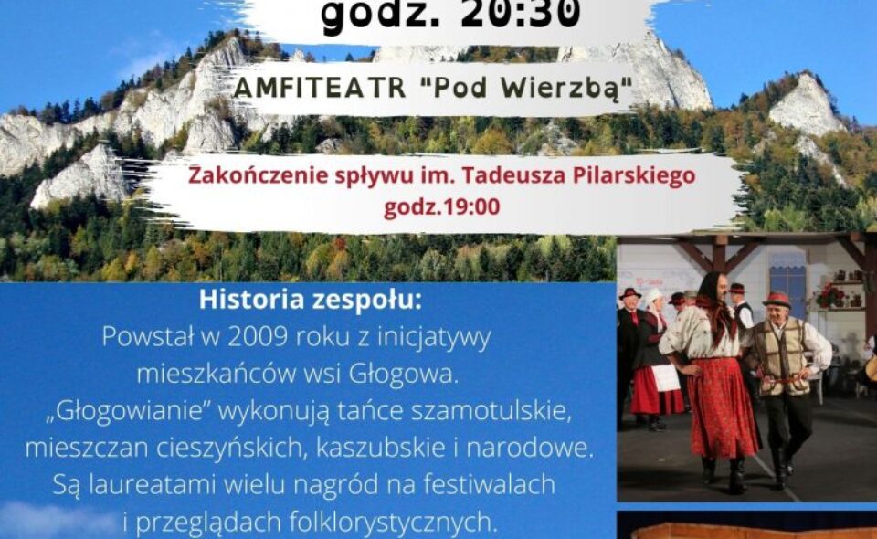 Występ Zespołu Tańca Ludowego „Głogowianie” – Krościenko, 5. czerwca 2021 r. <span class=