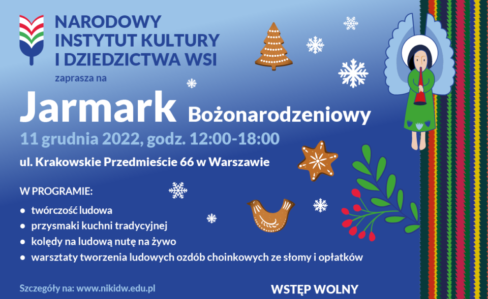 Jarmark Bożonarodzeniowy w Warszawie – 11 grudnia!