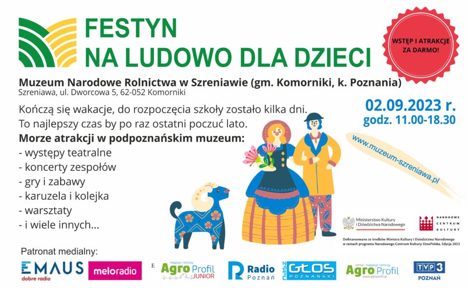 Festyn „Na ludowo, dla dzieci” – Szreniawa, 2. września 2023 r.