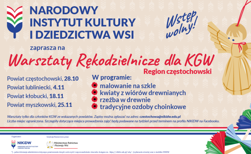 Warsztaty rękodzielnicze dla KGW