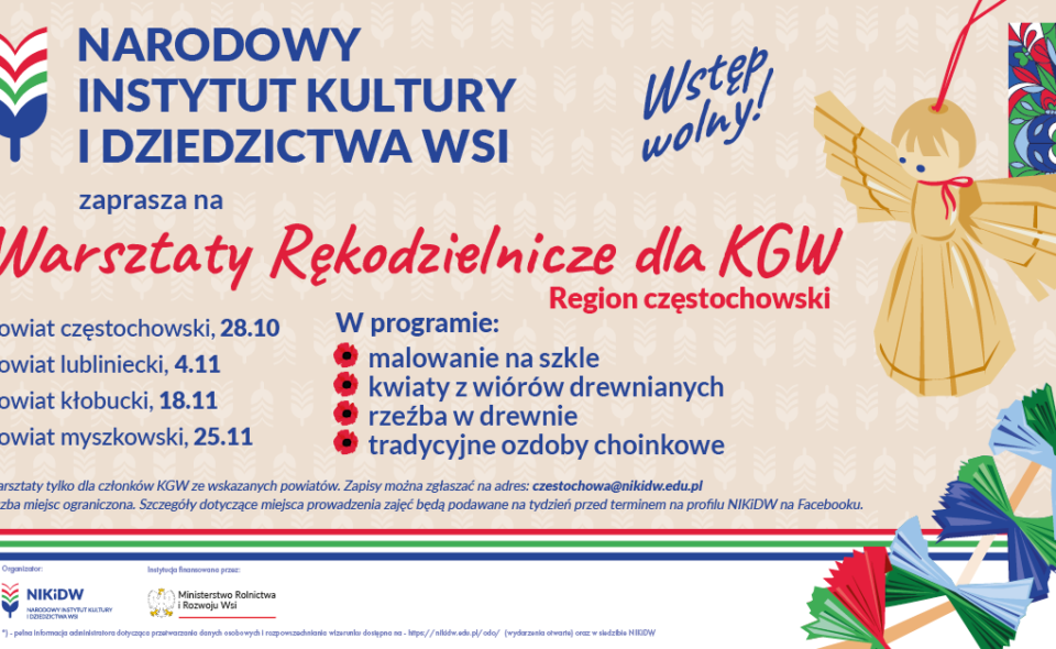 Warsztaty rękodzielnicze dla kgw